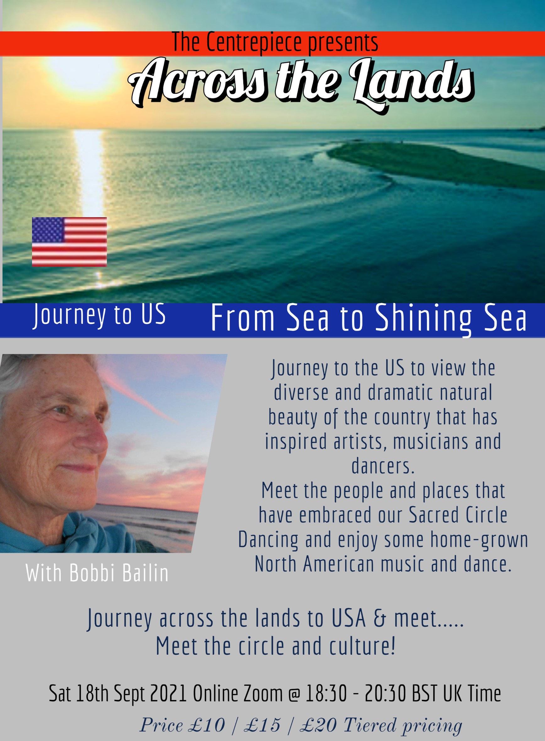 The Centrepiece Session poster Across the lands - Bobbi Bailin- Online Sacred Dance