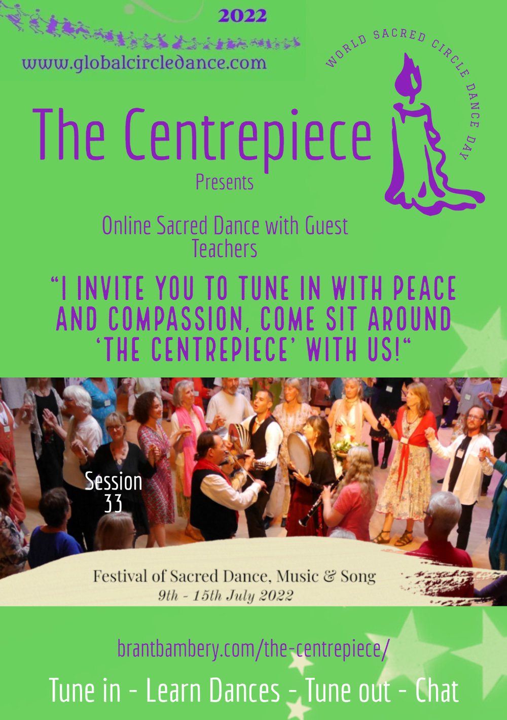 The Centrepiece Session 33 poster - Online Sacred Dance