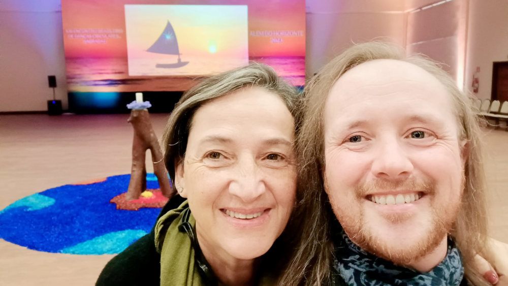 Encontro Brasileiro de Danças Circulares Sagradas Guest teacher Brant Bambery & Andrea Leoncini in Brazil